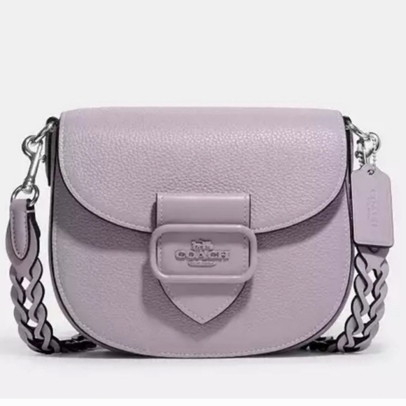 Coach Handbags - Coach purple Morgan  saddle bag  crossbody